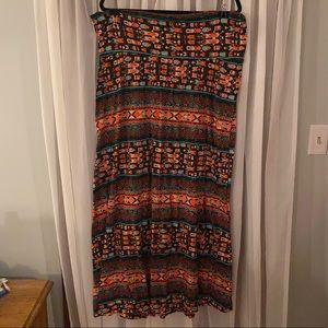 Mossimo Aztec print maxi skirt
